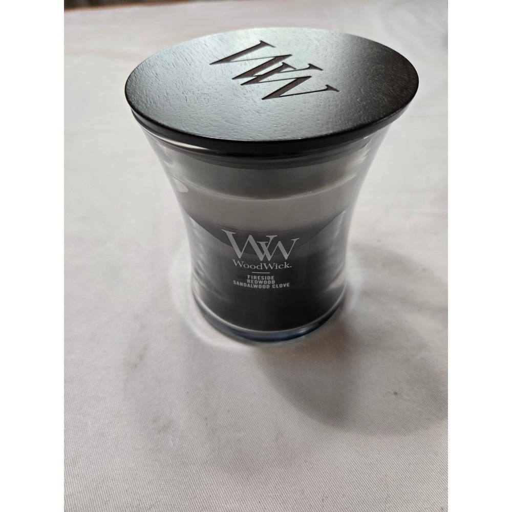 WoodWick Warm Woods Trilogy Candle 9.7 oz Fireside Redwood Sandalwood Clove